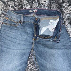 Wrangler Women's Mid Rise Bootcut Blue Jeans